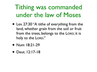 Tithing