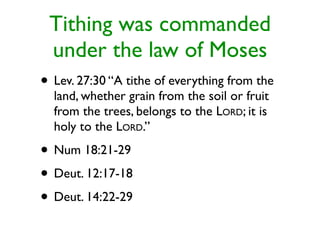 Tithing
