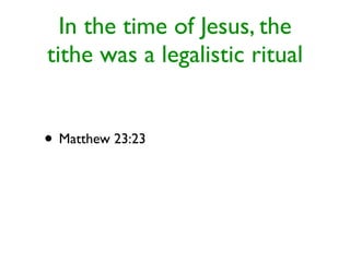 Tithing