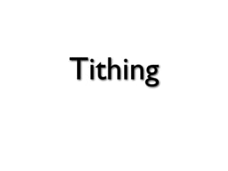 Tithing