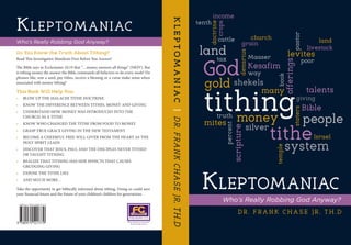 Kleptomaniac: Who's Really Robbing God Anyway Tithing Study Slide 1