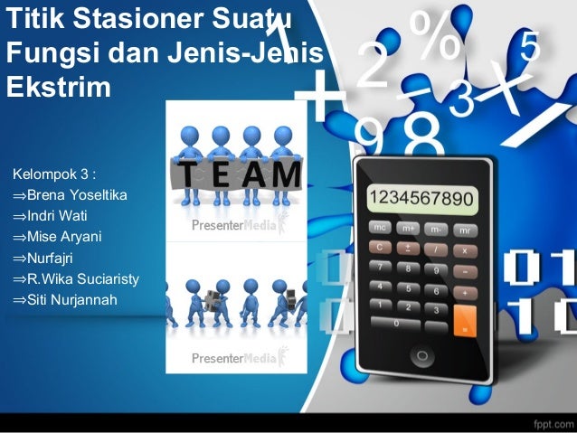 Titik Stasioner Suatu Fungsi Dan Jenis Jenis Ekstrim