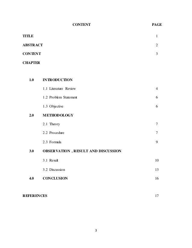 Stpm Chemistry Coursework Project Pbs Sample 2016