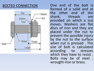 various connection of steel structure | PPTX