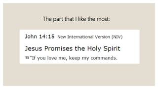 The part that I like the most: