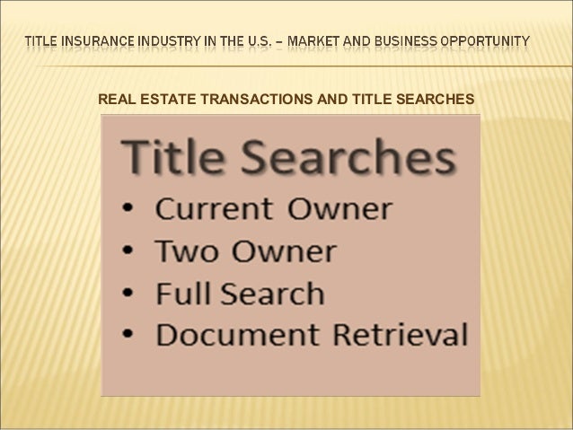 Image result for Insurance & Title Search