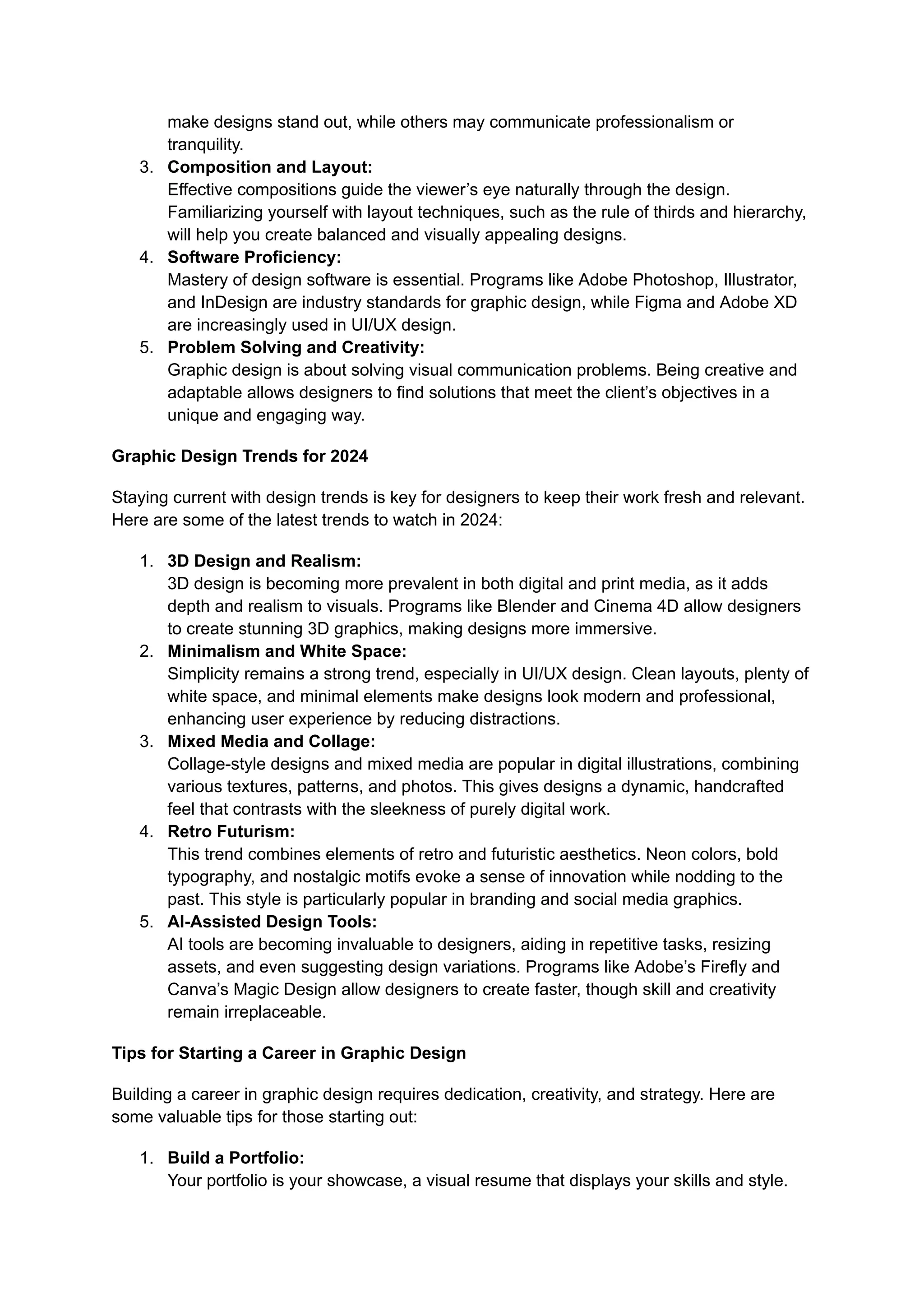 "Mastering Graphic Design: Skills, Trends, and Tips for Success" | PDF