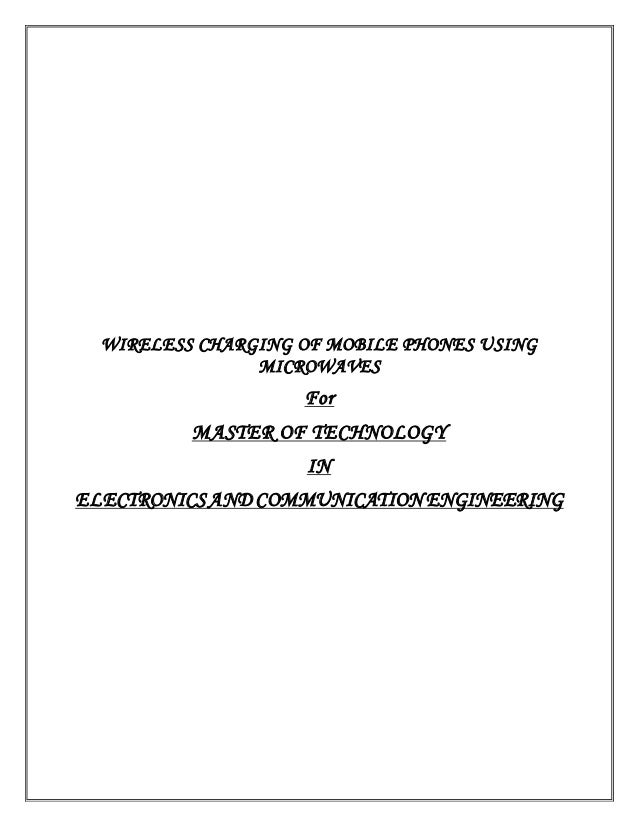 literature review for wireless mobile charger