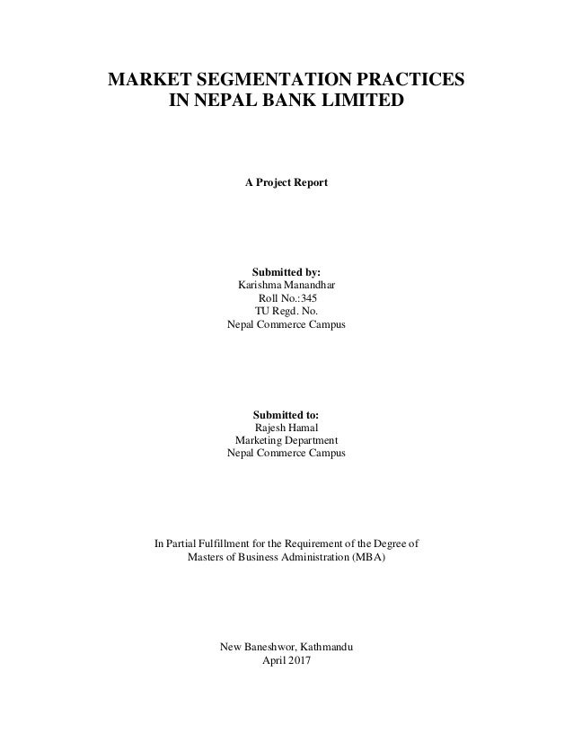 title page title page of report