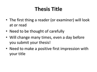 Title, problem statement & conclusion | PPT