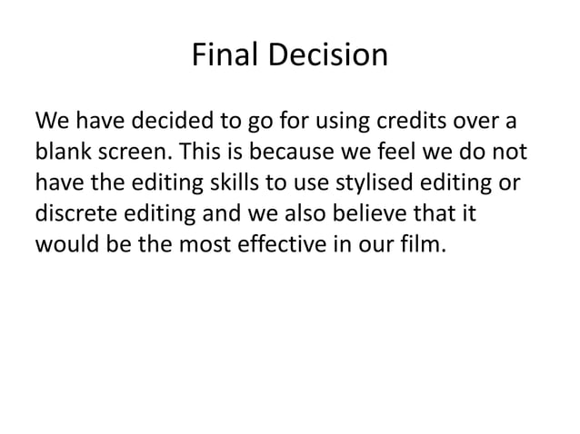 Title Sequence Techniques Pptx
