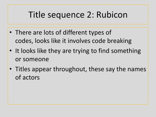 Title sequences powerpoint for blog | PPT