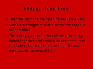 Titles & opening sequence analysis se7en | PPTX