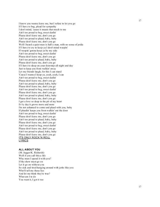 Titles Rolling Stones Lyrics A Z Numbered Read or print original are you tired of me darling lyrics 2020 updated! titles rolling stones lyrics a z numbered