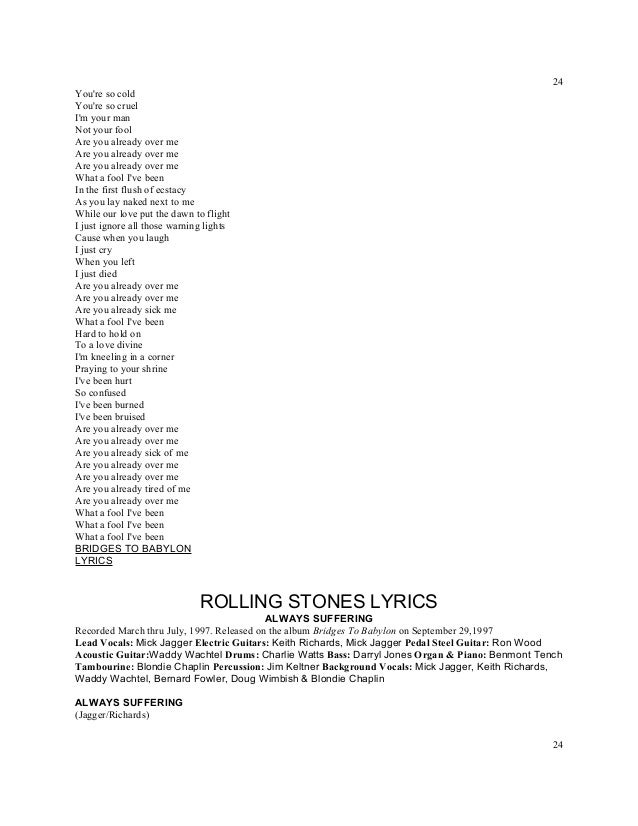 titles rolling stones lyrics a z numbered letter from a thief lyrics