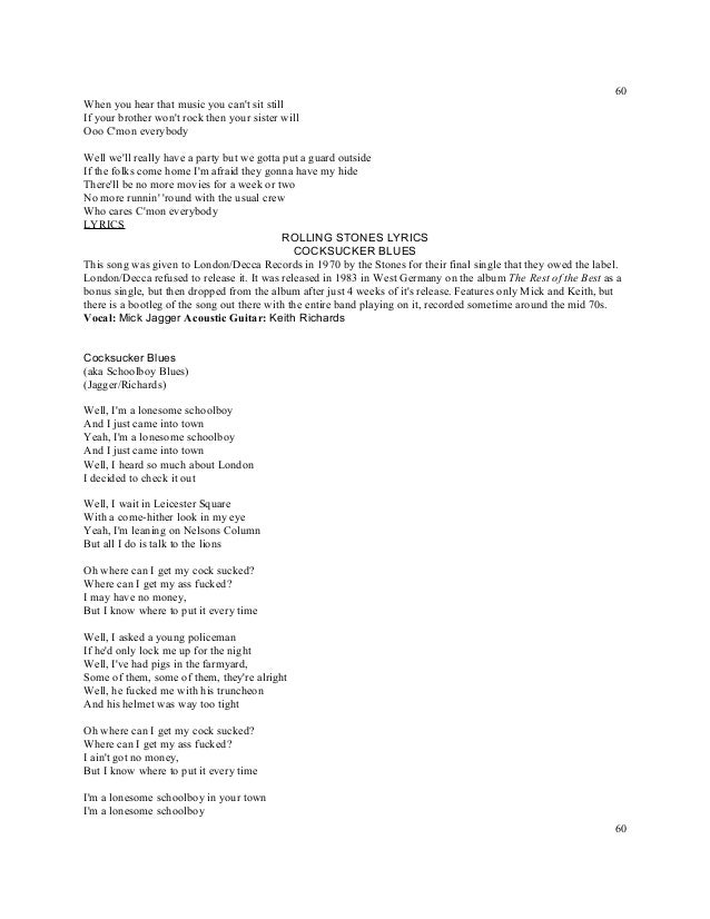 Lyric look ma no hands lyrics : Titles rolling stones lyrics a z numbered