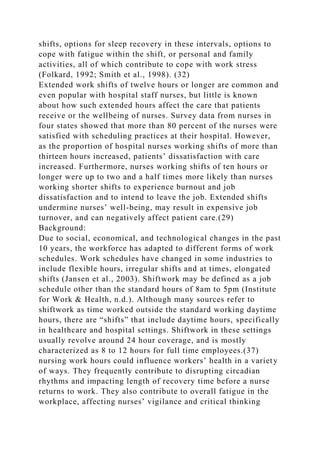 Title The influence of working longer shift on nurses` quality of.docx
