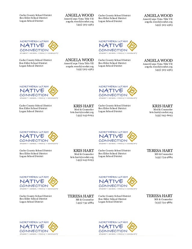 northern utah native connection business cards angela wood americorps vista title vii angelawoodccsdutorg 435 - Vista Business Cards northern utah native connection business cards angela wood americorps vista title vii angelawoodccsdutorg 435 - Vista Business Cards