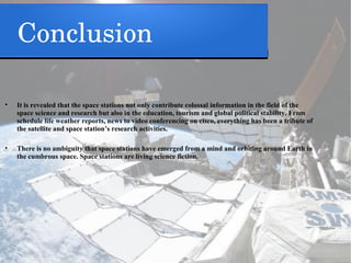 Space stations are realistic science fiction | PPT