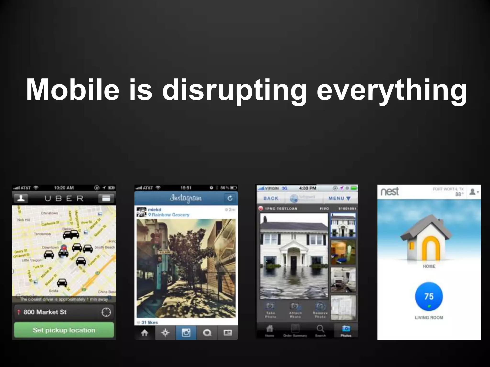 Mobile is disrupting everything
 