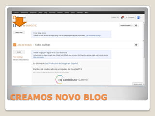 CREAMOS NOVO BLOG

 