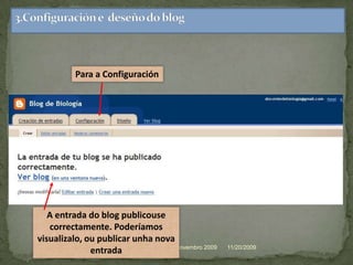 11/20/2009Xacobo de Toro.Novembro 20092.4.Como inserir unha etiqueta html ou contenido dalguna aplicación (YouTube, SlideShare, Scribd, etc.)Exemplo de etiqueta a copiar en youtube:Este é!!