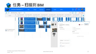 任务 – 扫描到 BIM
www.mtech.com.hk 22
TI Tower Case Study of Plannerly and
Dalux - CN
 
