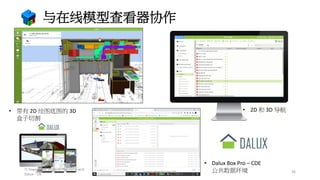 与在线模型查看器协作
• 带有 2D 绘图底图的 3D
盒子切割
• Dalux Box Pro – CDE
公共数据环境
• 2D 和 3D 导航
www.mtech.com.hk 36
TI Tower Case Study of Plannerly and
Dalux - CN
 