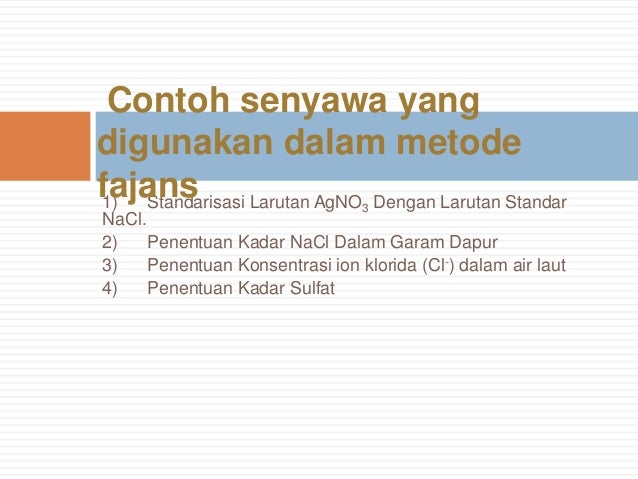 Titrasi Argentrometri