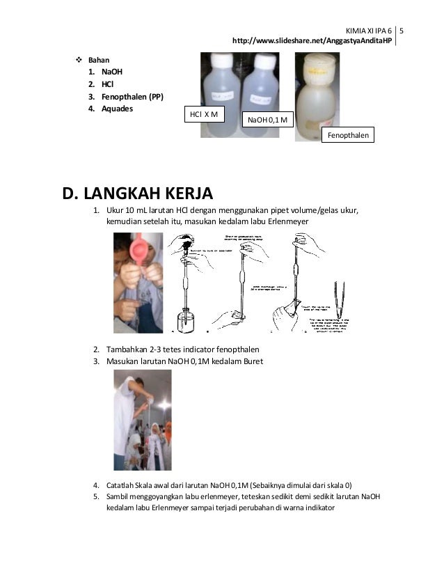 Laporan Praktikum Titrasi Asam Basa