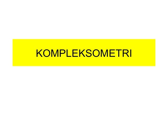 Titrasi Kompleksometri