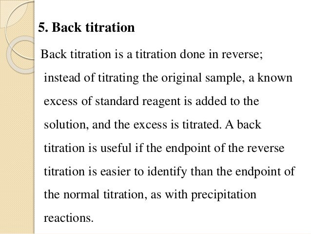 titrations method