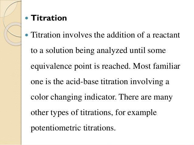 titrations method