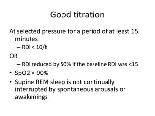 Titration study in sleep lab | PPTX