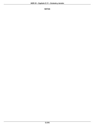 NSR-10 – Capítulo C.11 – Cortante y torsión
C-216
NOTAS
 