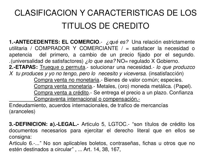 Titulos de credito