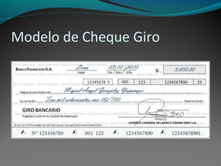 Modelo de Cheque Giro