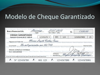 Modelo de Cheque Garantizado