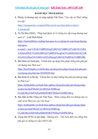 Tiểu luận Biện pháp phòng vệ thương mại chống trợ cấp của Chính phủ.docx