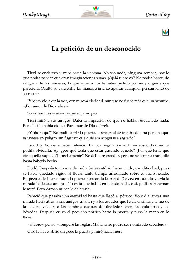 Carta al rey - Tonke Dragt