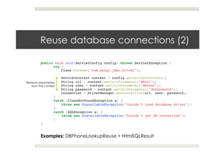 JDBC in Servlets | PDF