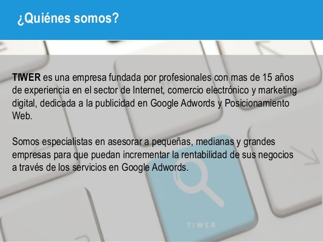 empresa posicionamiento adwords