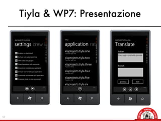 Tiyla & WP7: Presentazione




62
 