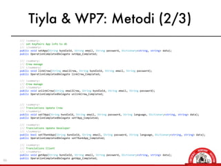 Tiyla & WP7: Metodi (2/3)
     	
  	
  	
  	
  	
  	
  	
  	
  ///	
  <summary>
     	
  	
  	
  	
  	
  	
  	
  	
  ///	
...