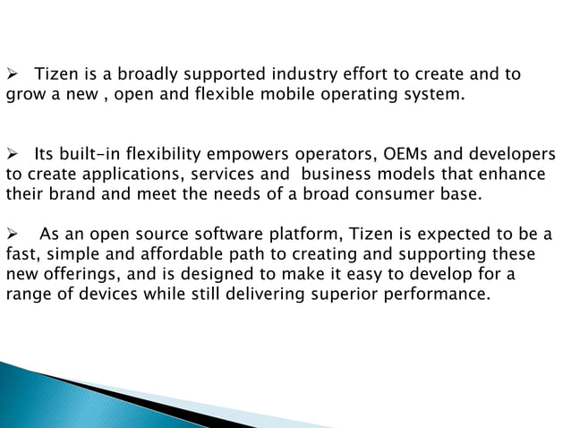 Tizen operating system by srisailam | PPT