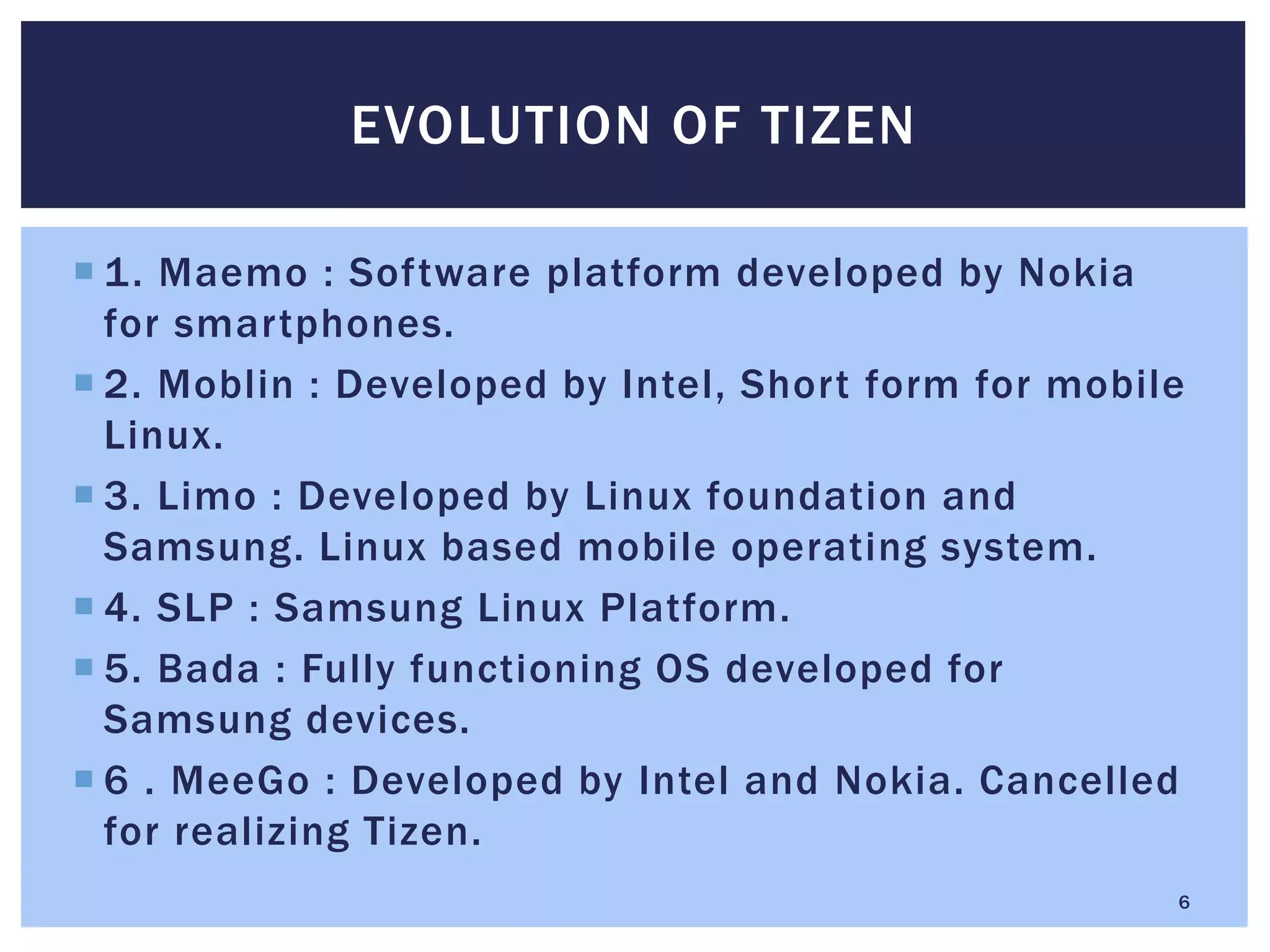 Tizen Operating System For Mobiles | PPT