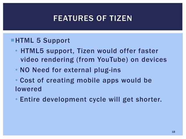 Tizen Operating System For Mobiles | PPTX | Operating Systems ...