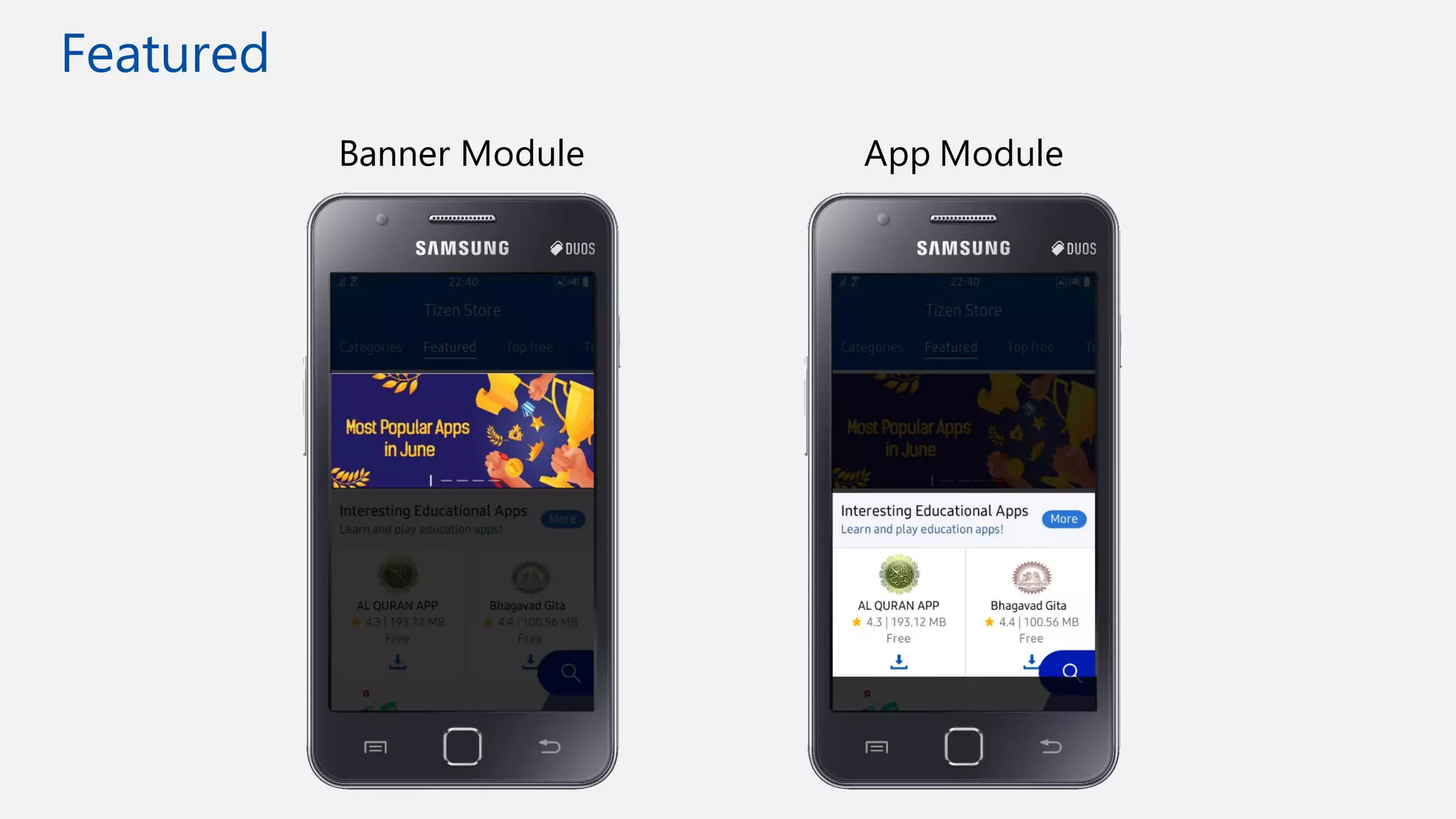 Featured
Banner Module App Module
 