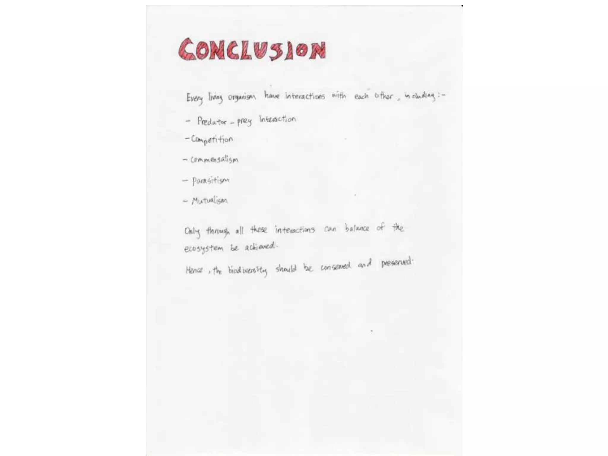 Symbiotic relationship in nature