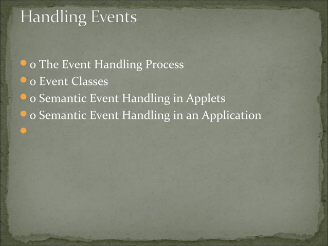 Java Event Handling | PPT